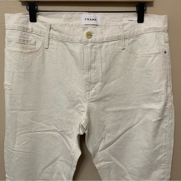 Frame Le Garcon Mid Rise Straight Fit Jeans Au Natural Heather Size 28 NWT New - Picture 4 of 13